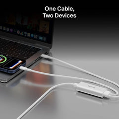 Braided USB-C to Dual USB-C Cable 140W