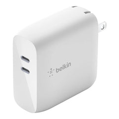 Dual USB-C GaN Wall Charger 68W + USB-C Cable
