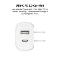 Dual Wall Charger with PPS 37W