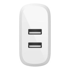 Dual USB-A Wall Charger 24W + USB-A to Micro-USB cable