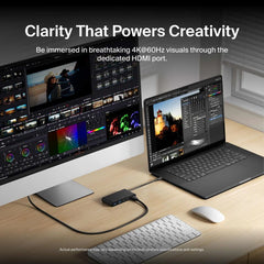 5-Port USB-C Hub with Dual USB-C Ports