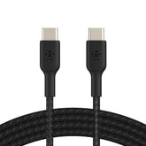 Braided USB-C to USB-C Cable (1m / 3.3ft, Black)