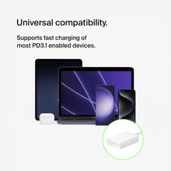 200W 4-Port USB-C GaN Charger
