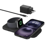 2-in-1 Magnetic Charging Travel Pad with Qi2 15W