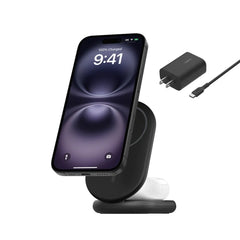 2-in-1 Magnetic Foldable Wireless Charger with Qi2 15W