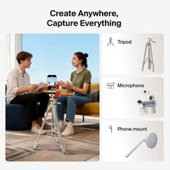 Creator Kit: Tripod, Magnetic Phone Mount & Wireless Mics