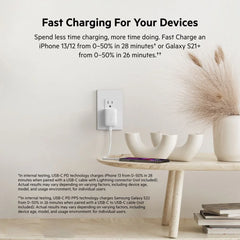 USB-C Wall Charger 20W + USB-C Cable with Lightning Connector