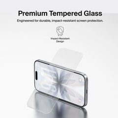TemperedGlass Screen Protector for iPhone 17 / iPhone 16 Pro, Gen 2