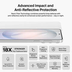 Titan SmartShield Anti-Reflective Screen Protector for Samsung Galaxy S26