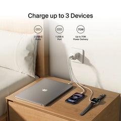 3-Port GaN Wall Charger 70W