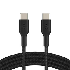 Braided USB-C to USB-C Cable (1m / 3.3ft, Black)
