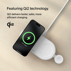 3-in-1 Magnetic Wireless Charging Pad with Qi2 15W